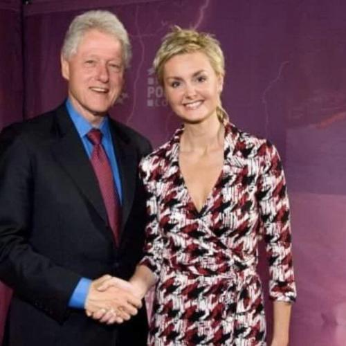 Ingrid female voice over uk meeting Bill Clinton